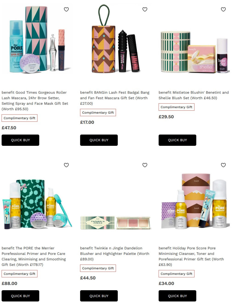 21% off Benefit Holiday Collection 2023 at Lookfantastic