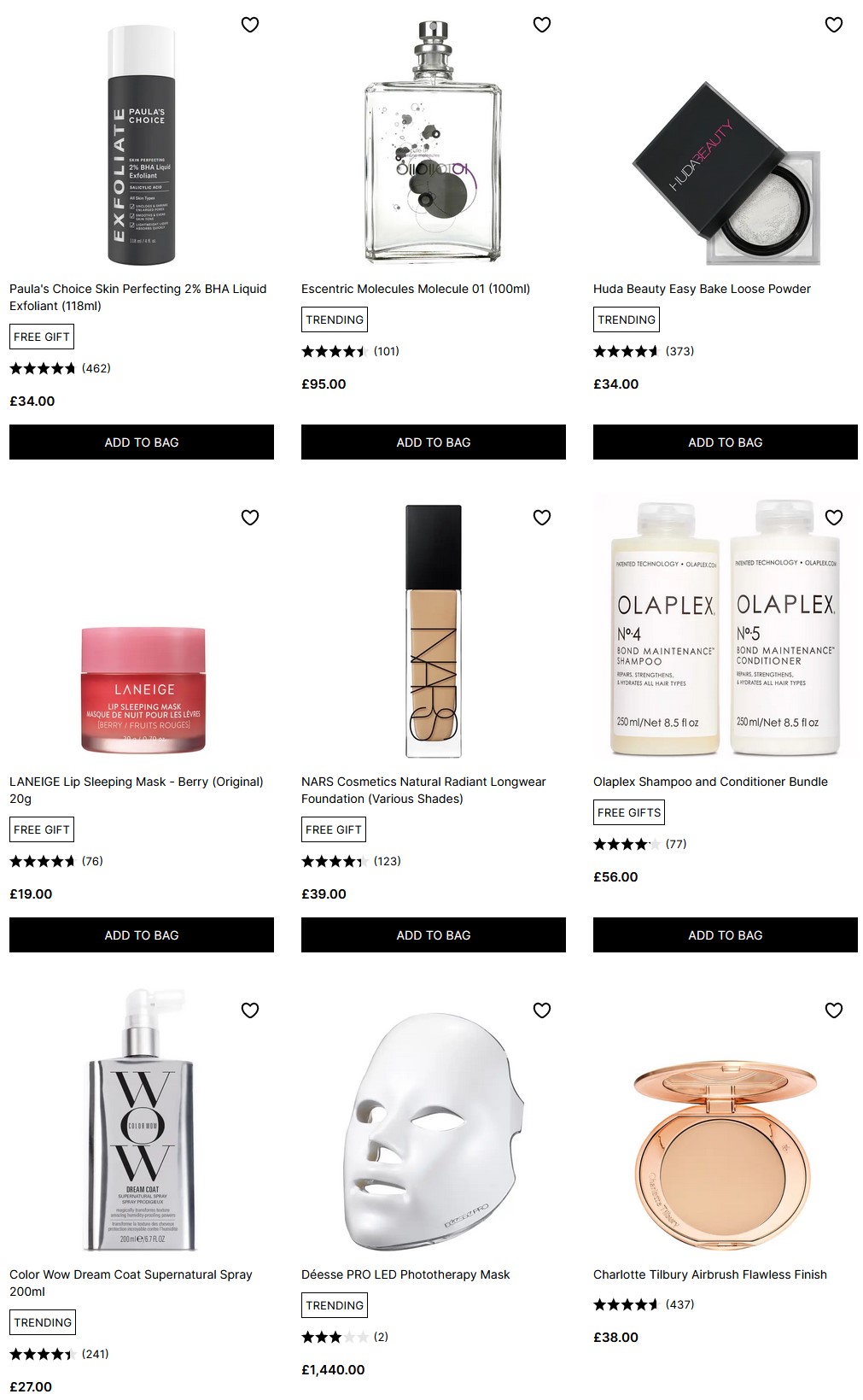 25% off when you spend $100 at Cult Beauty
