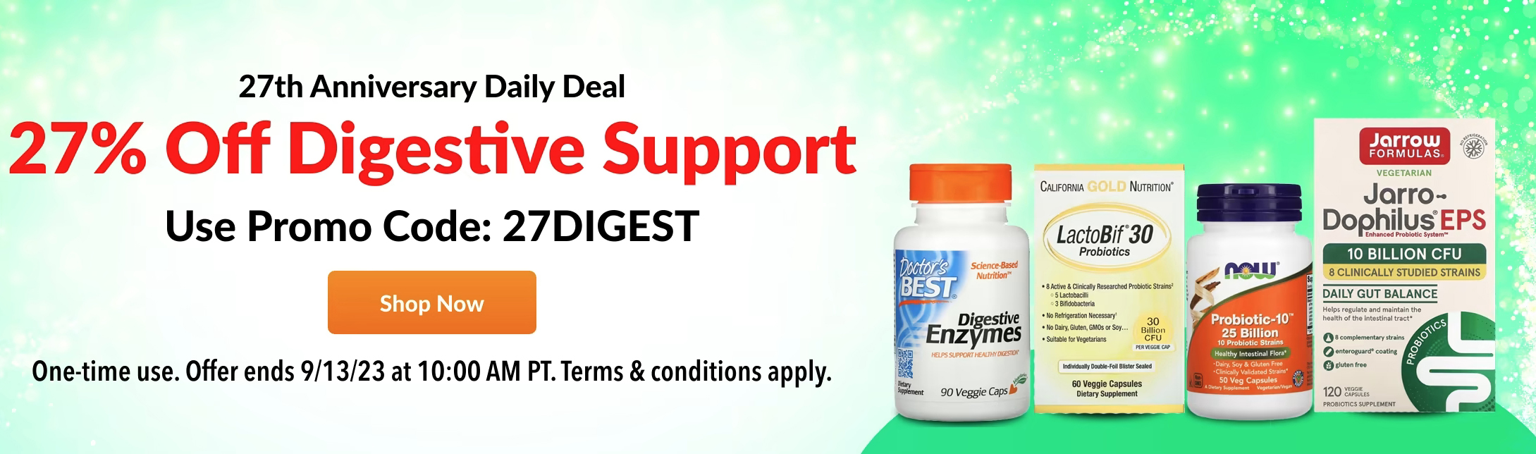 27% off Digestive Support at iHerb