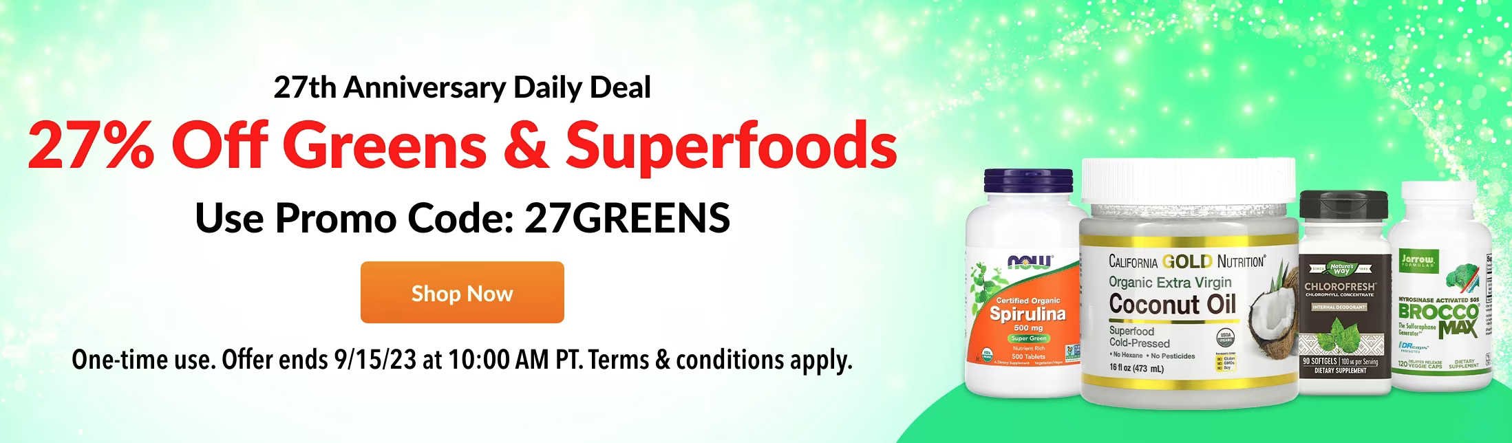 27% off Greens & Superfoods at iHerb