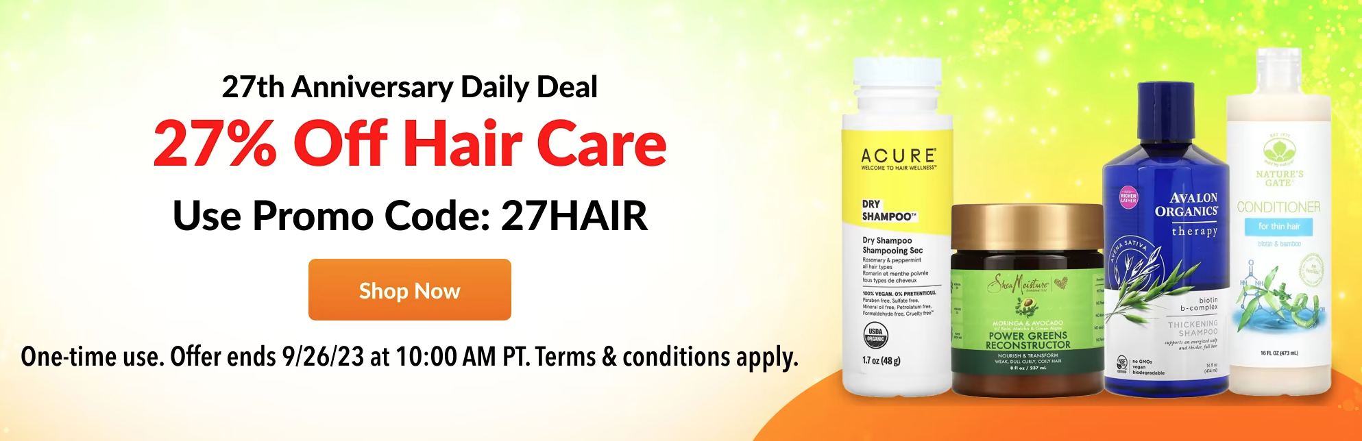 27% off Hair Care at iHerb