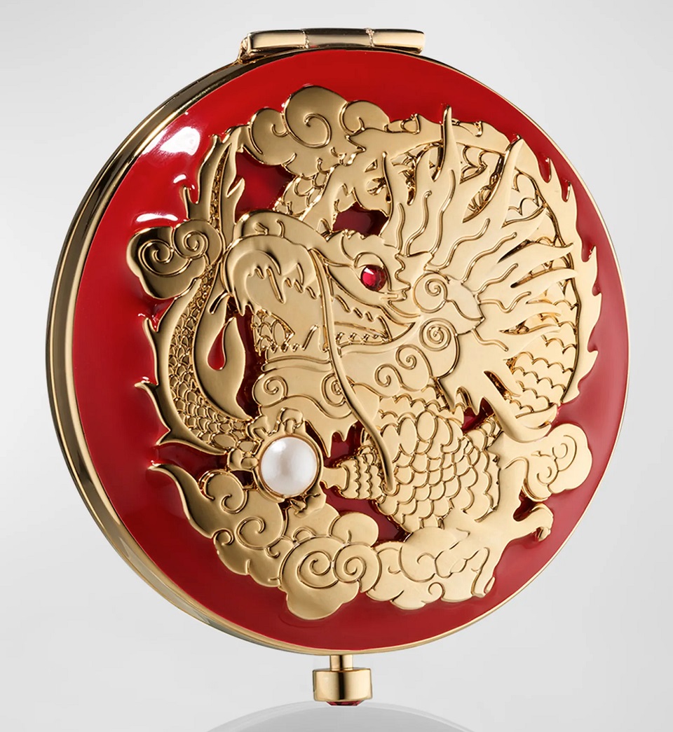 Estee Lauder Year of the Dragon Refillable Metal Compact
