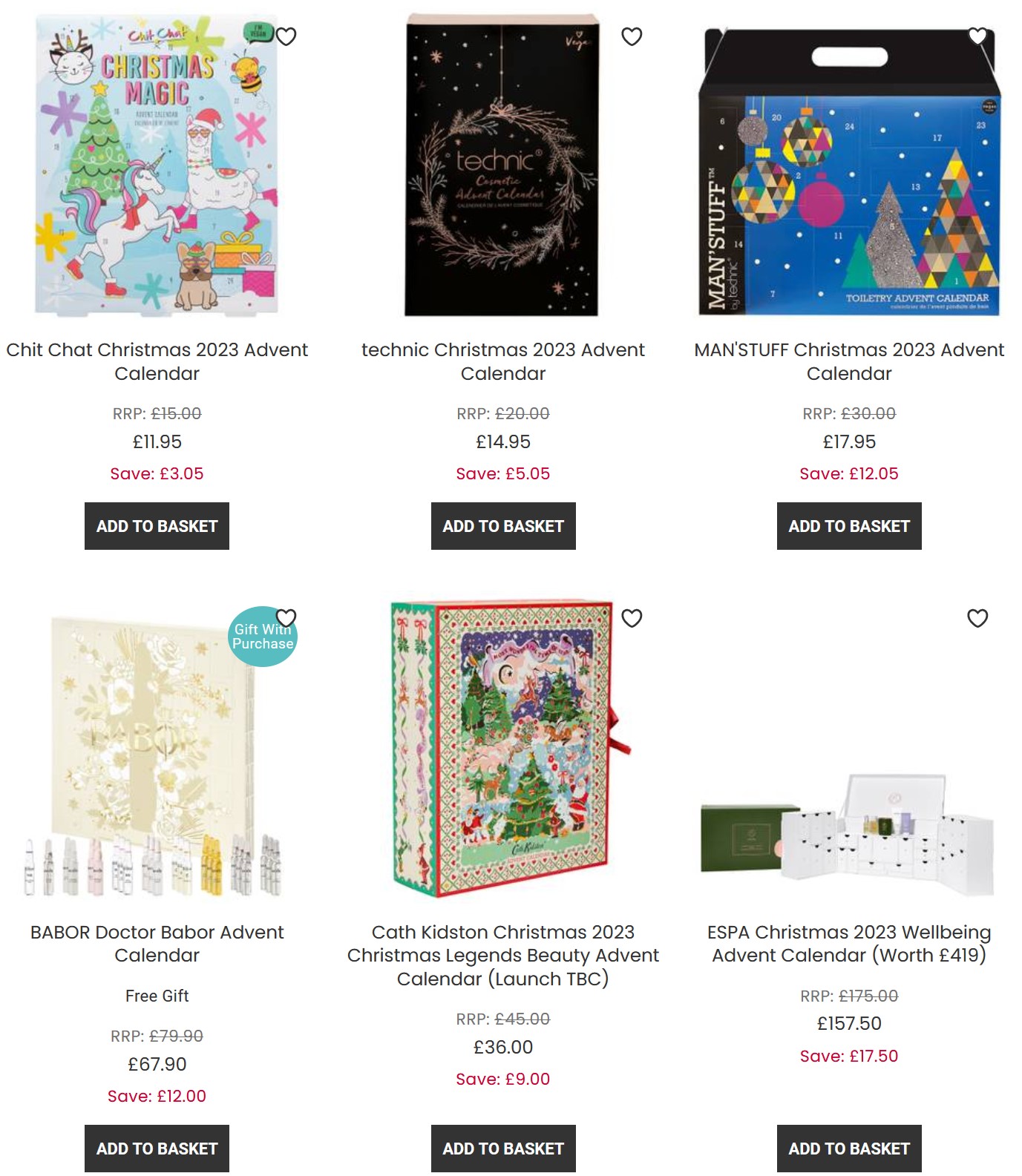 Up to 20% off selected Advent Calendars at Allbeauty