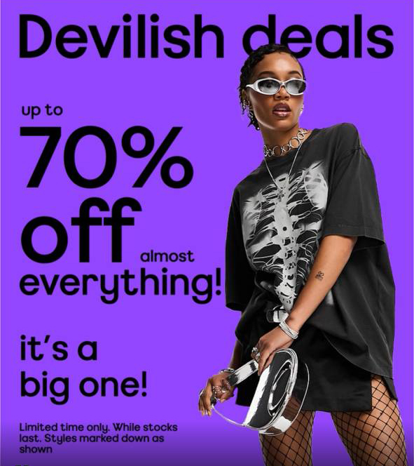 Up to 70% off almost everything at ASO