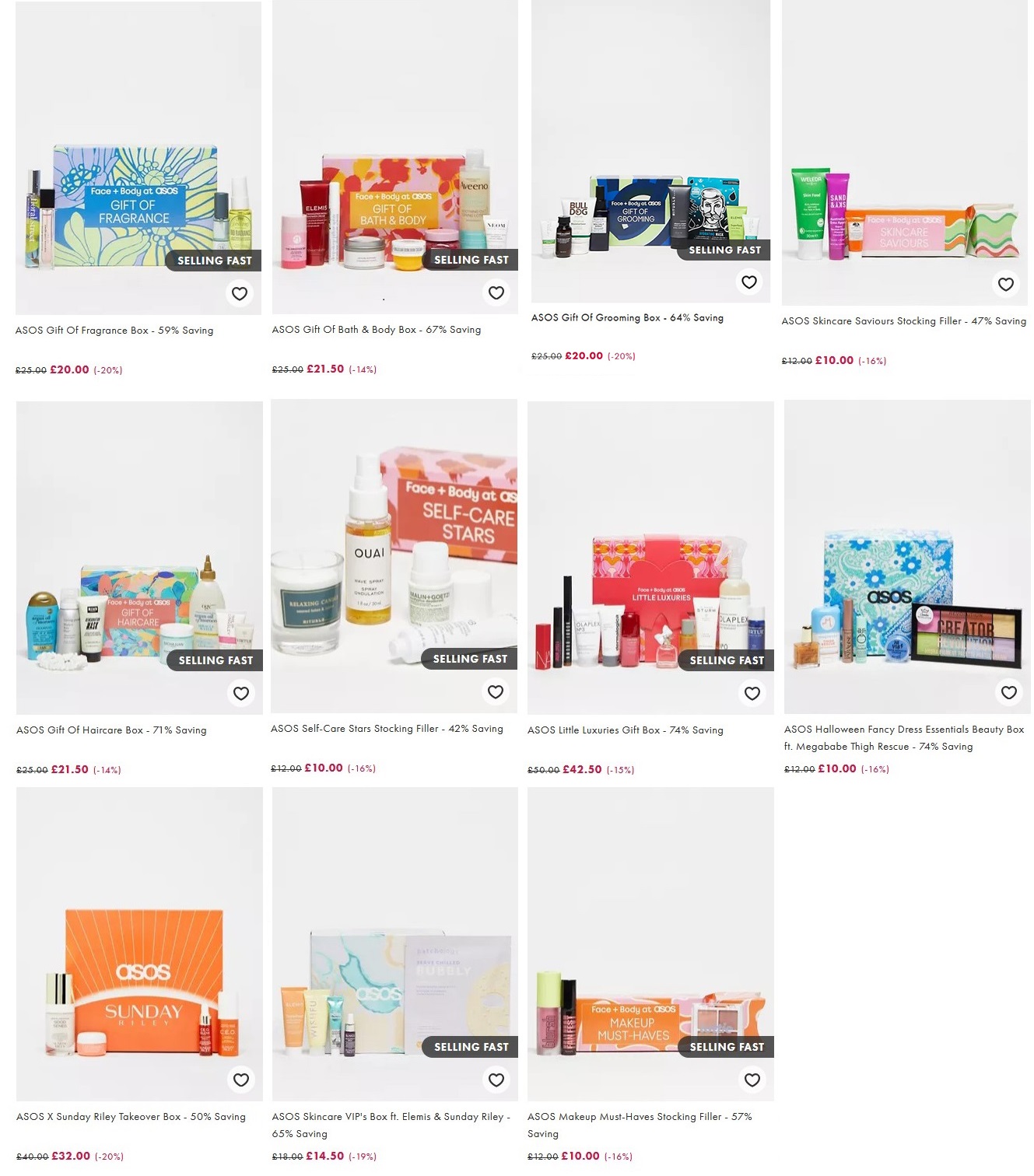 Up to 20% off ASOS Beauty Boxes.