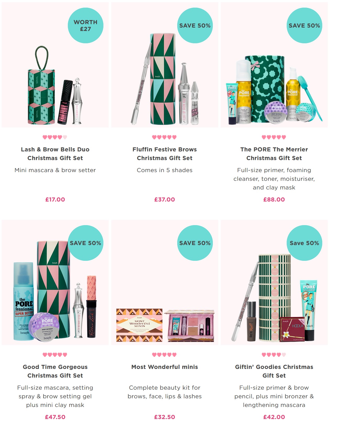 20% off sitewide at Benefit
