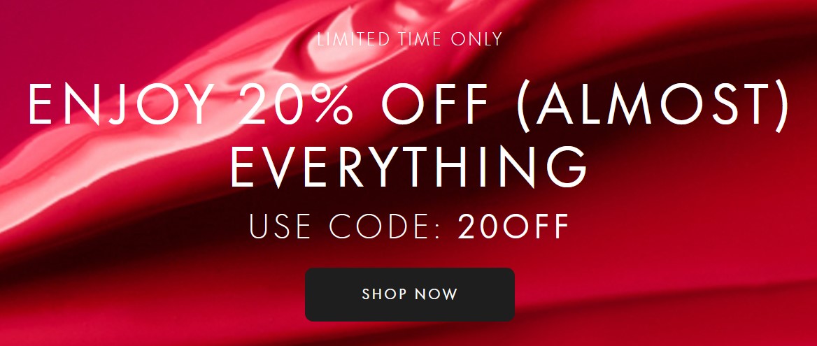 20% off sitewide at Space NK (outside UK)