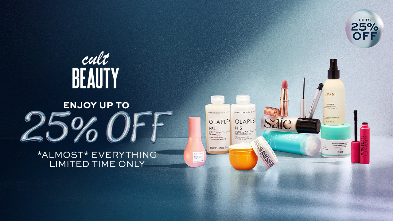 Up to 25% off selected at Cult Beauty