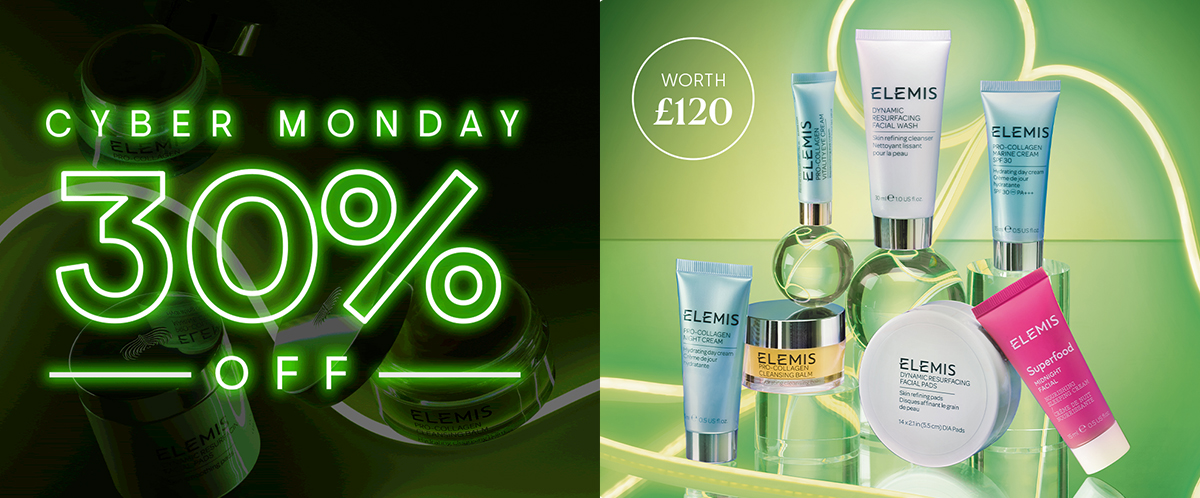 30% off + Free 7-piece gift (worth £120) when you spend £120 at Elemis