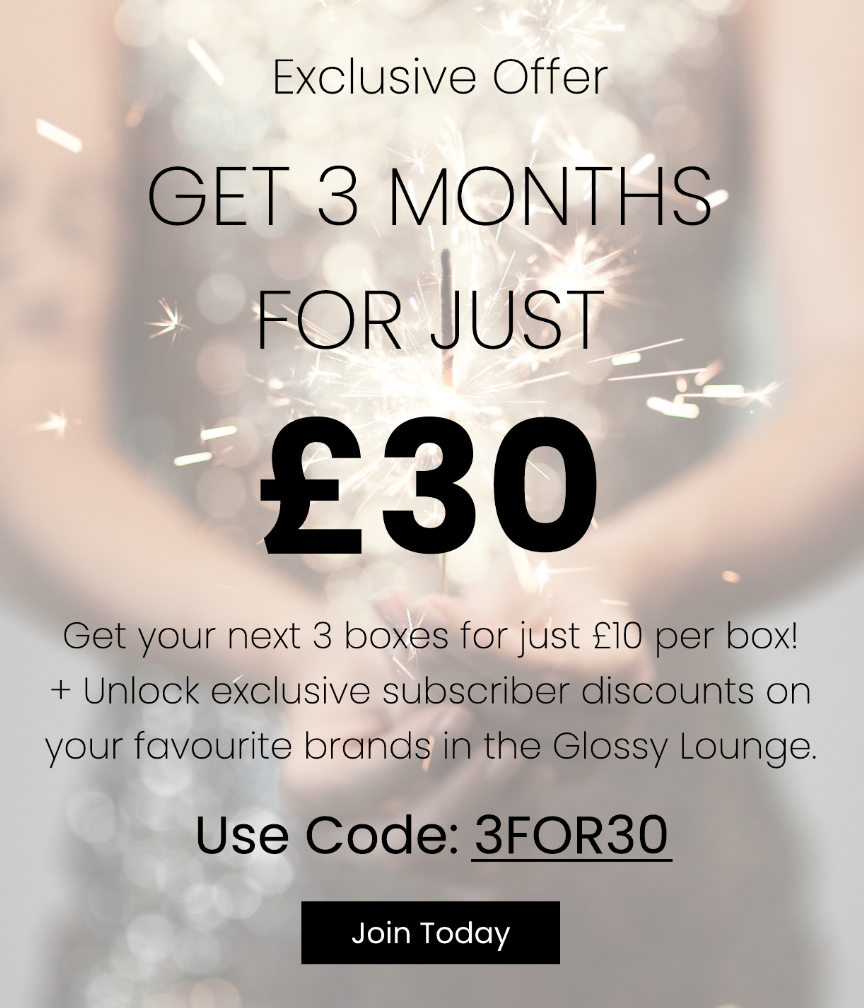 3 Glossybox Beauty Boxes for £30
