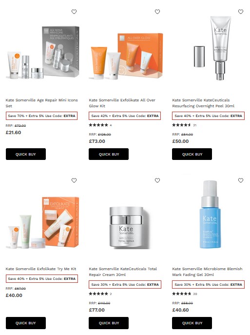 Up to 70% Kate Somerville at Lookfantastic