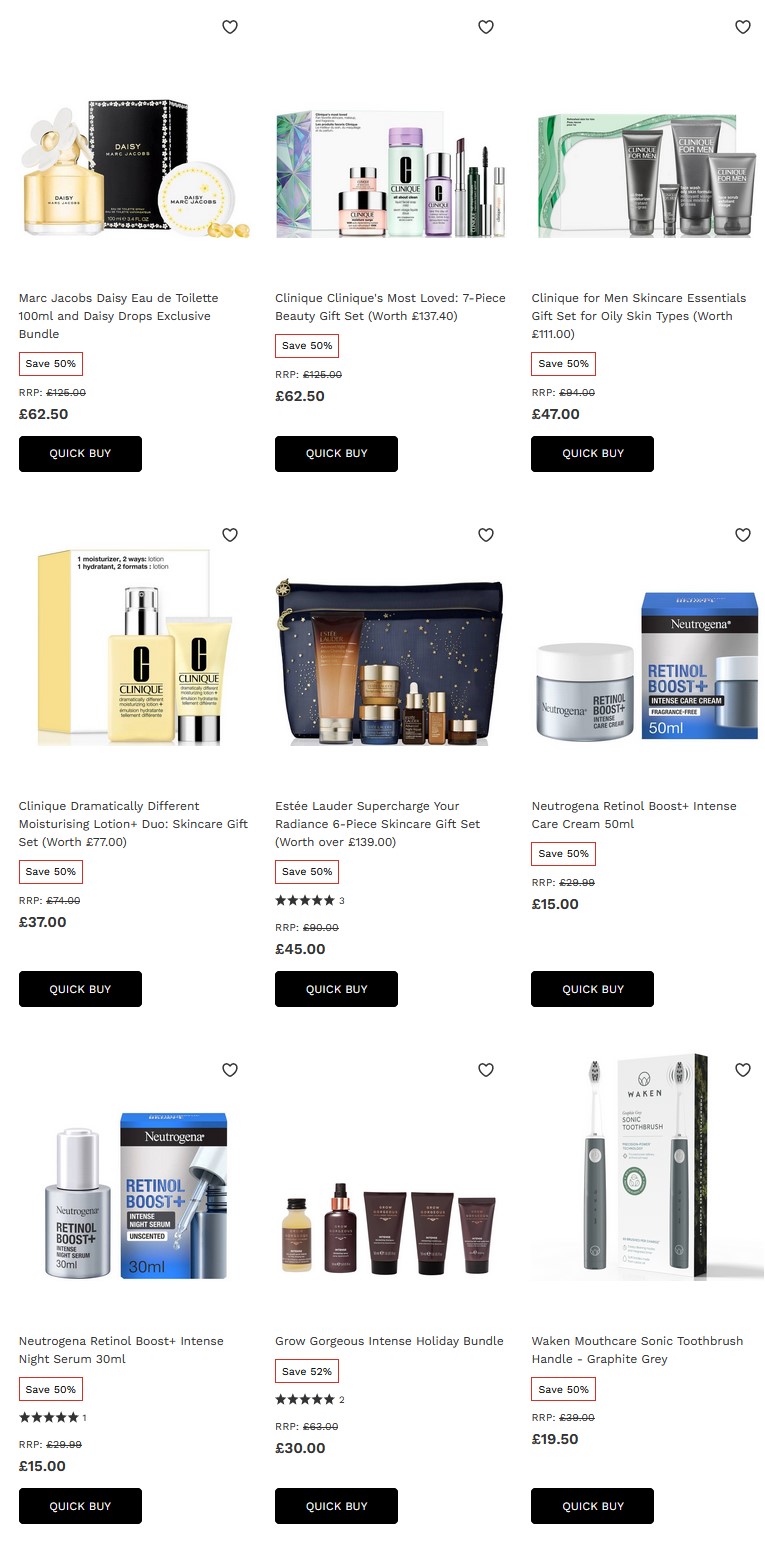 Black Friday Pre-Sale: At least 50% off selected at Lookfantastic