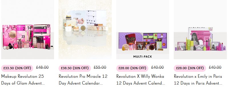 30% off Advent Calendar at PrettyLittleThing