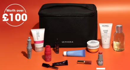 Sephora UK Shine Bright Beauty Bag 2023