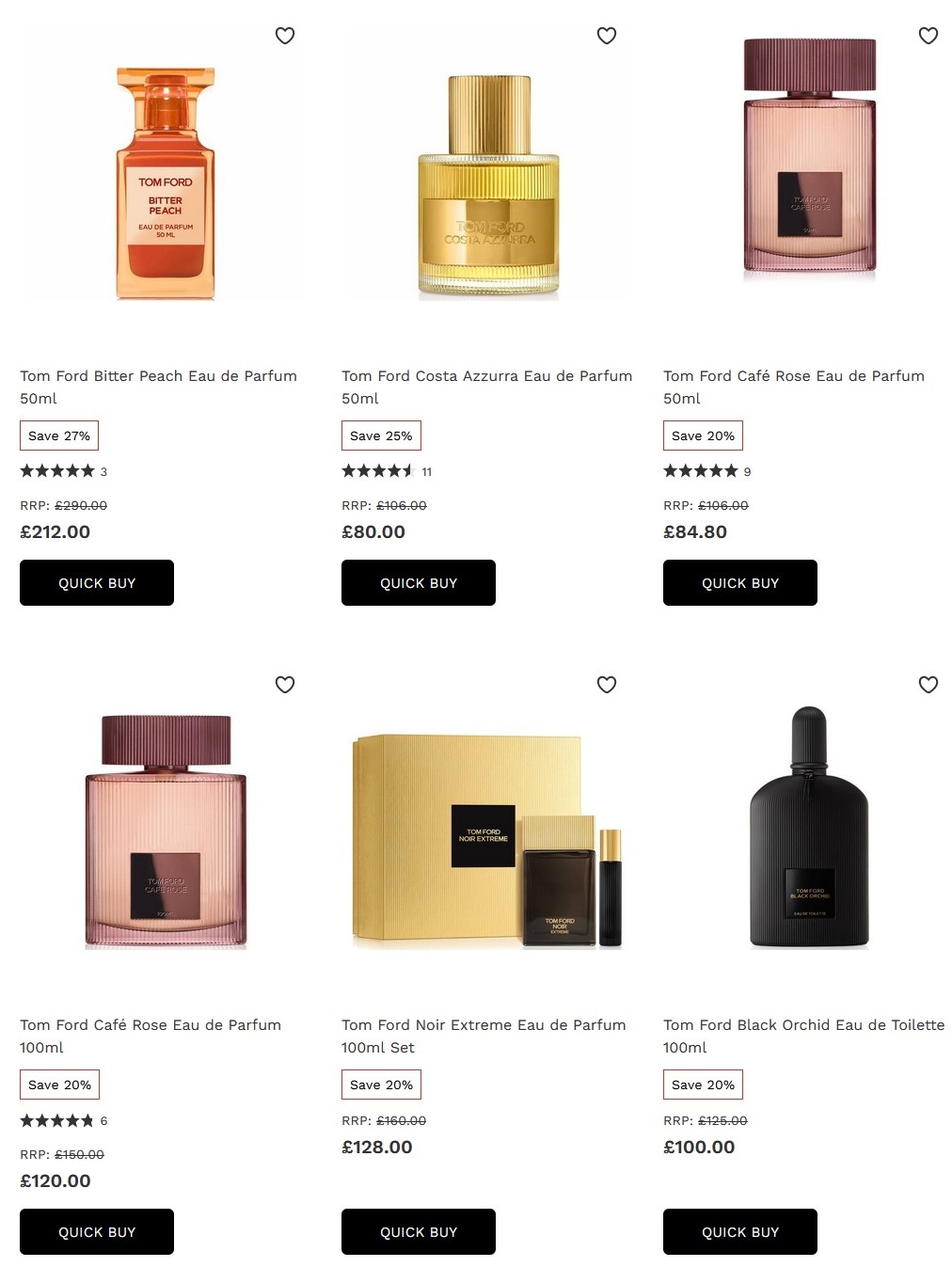 Up to 27% off Tom Ford at Lookfantastic