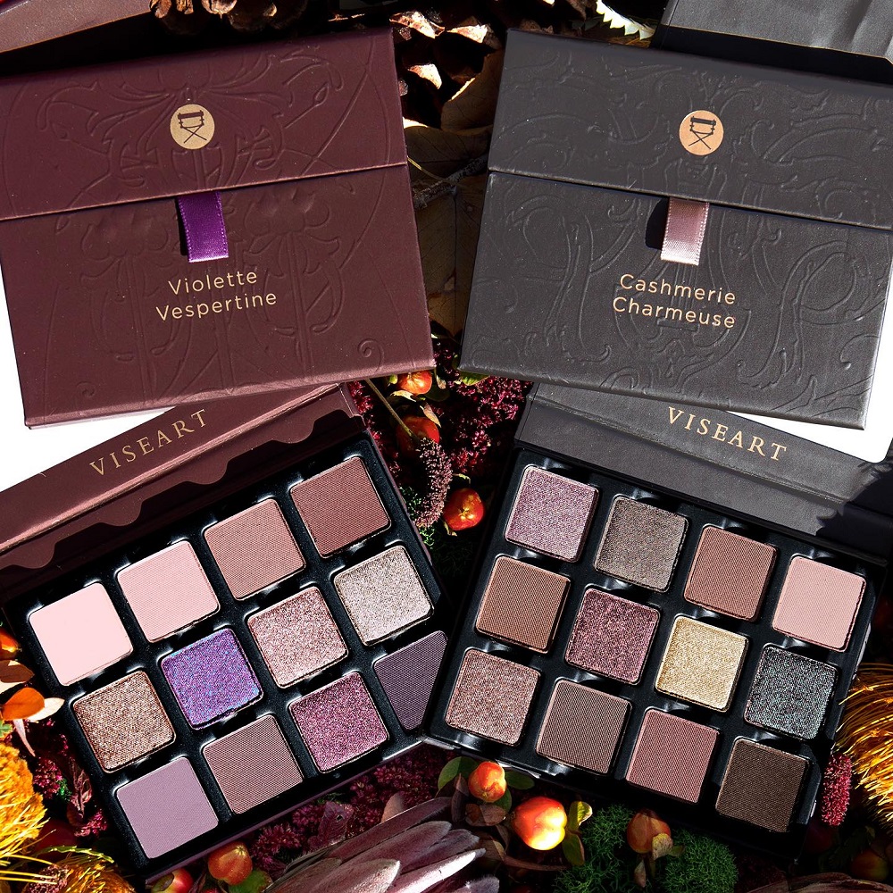 Viseart has released the Violette Vespertine Palette and the Cashmerie Charmeuse Étendus Palette