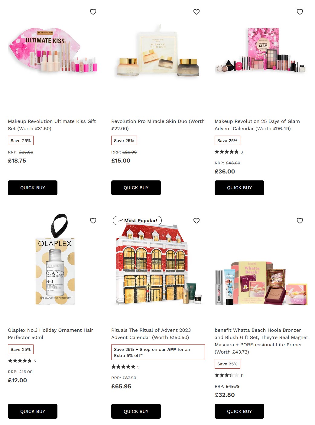 25% off Gifting and Fragrance ar Lookfantastic