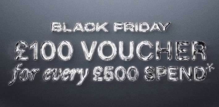 Black Friday at Flannels: £100 voucher with  every £500 spend