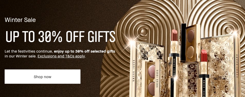 Winter Sale at Bobbi Brown: Up to 30% off Gifts