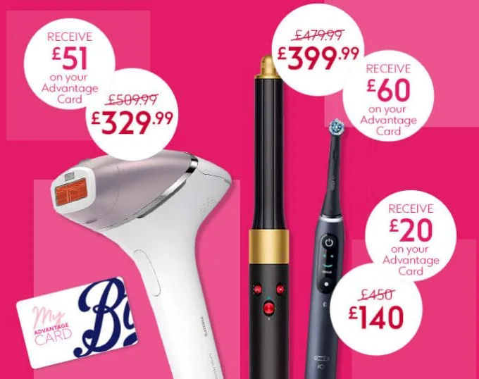 £10 worth of points for every £60 spend on selected Electrical Beauty at Boots