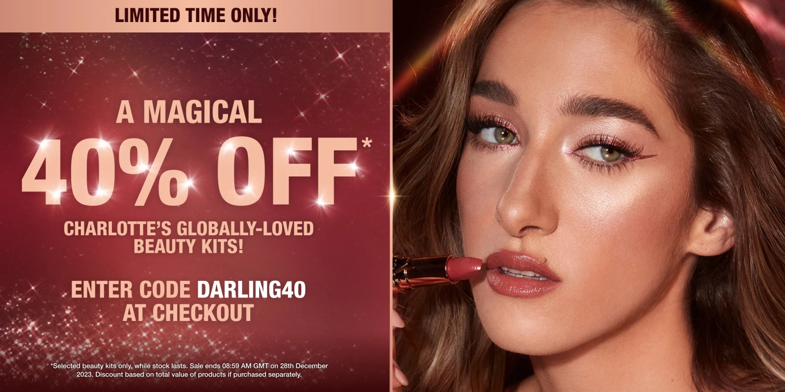  Up to 40% off selected at Charlotte Tilbury
