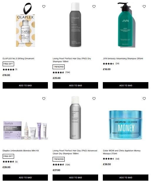 20% off selected Hair Care at Cult Beauty
