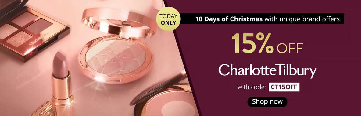 15% off Charlotte Tilbury at Feelunique
