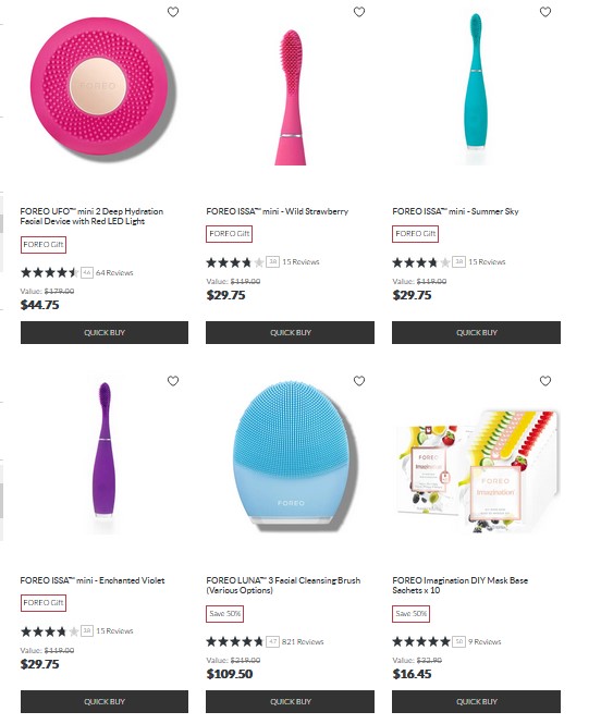 Up to 50% off FOREO at Skinstore