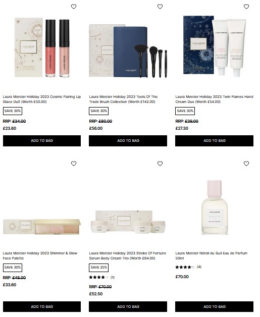 Up to 30% off selected Laura Mercier at Cult Beauty