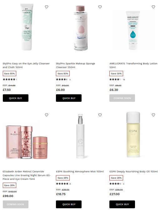 Extra 15% off selected The Inkey List, Elizabeth Arden, Ameliorate, and more at Lookfantastic