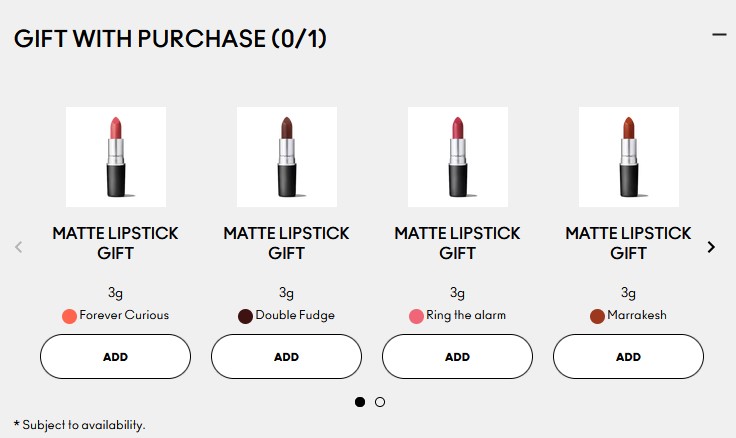 20% off Christmas + Free Full Size Lipstick when you spend £60 at MAC