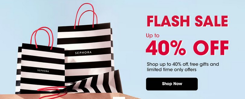 Up to 40% off Flash Sale at Sephora UK