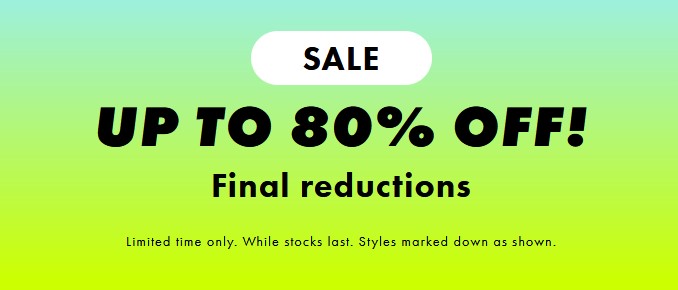 Up to 80% off Sale at ASOS