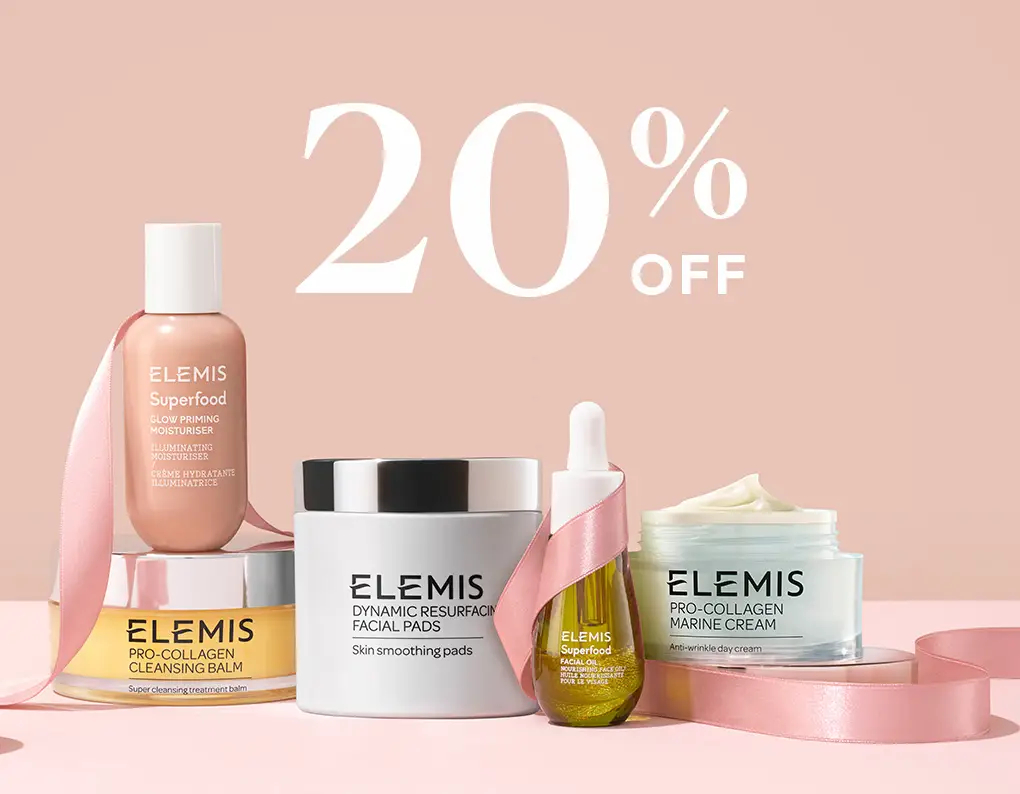 20% off selected at Elemis