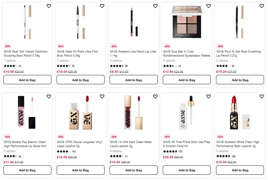 Up to 50% off Gxve Beauty at Sephora UK