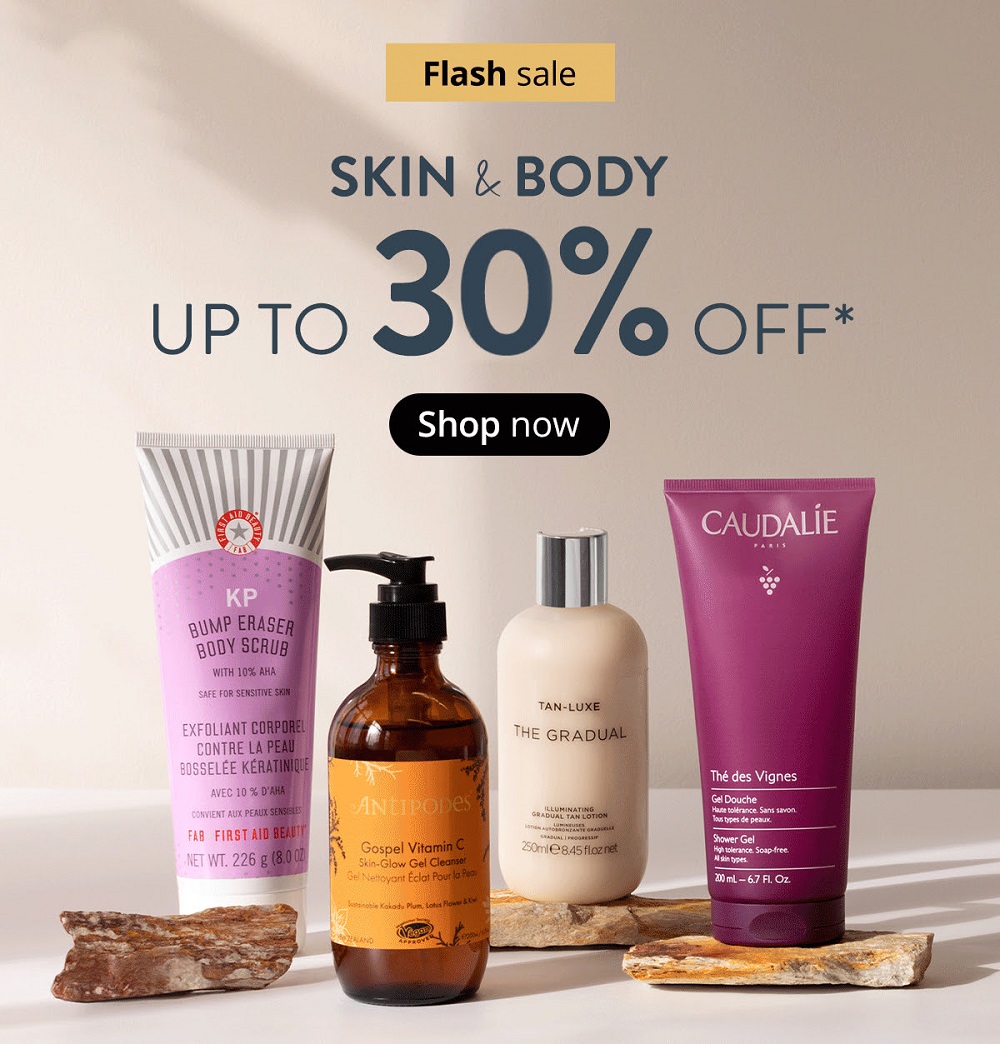Up to 30% off Skin & Body Event at Sephora UK