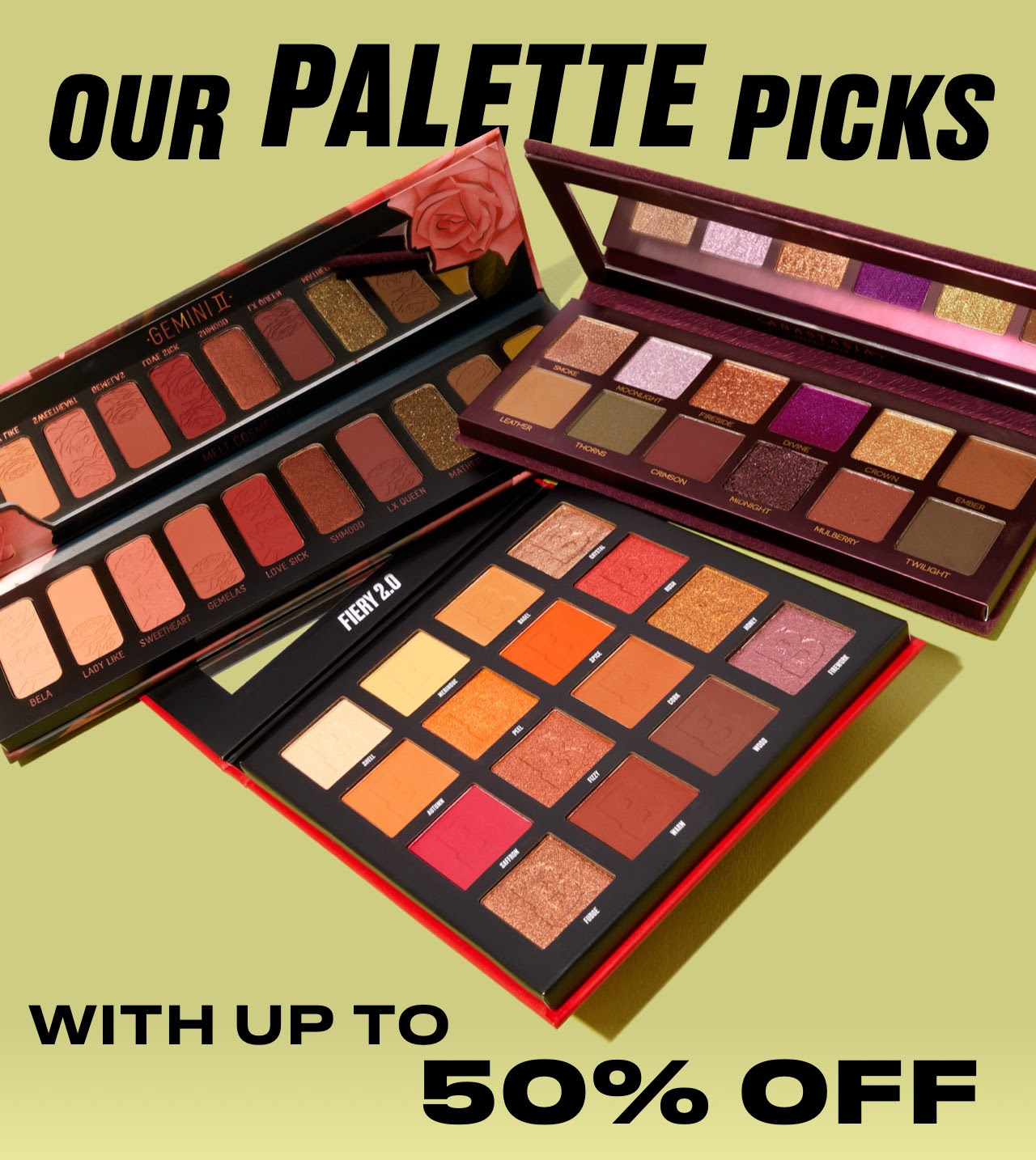 Up to 50% off BEAUTY BAY palettes