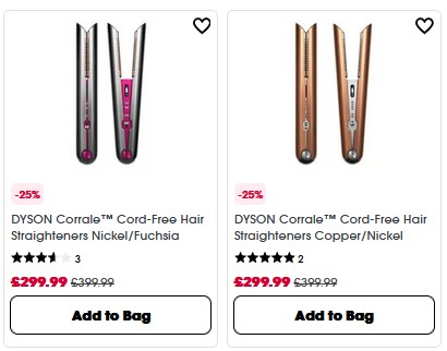 DYSON Corrale™ Cord-Free Hair Straighteners