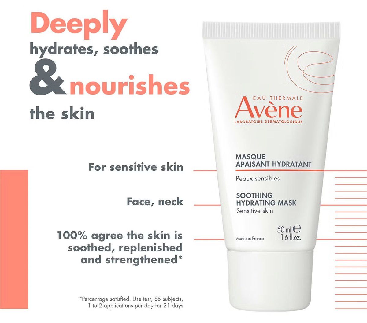 Avène Les Essentiels Soothing Hydrating Mask for Sensitive Skin