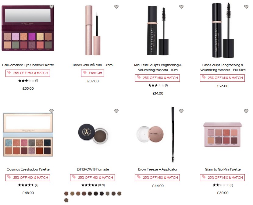 Offers at Anastasia Beverly Hills