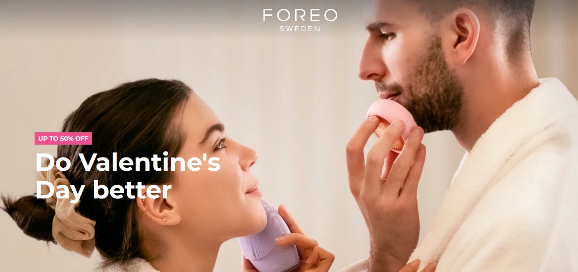 Up to 50% off Valentine's Sale at FOREO