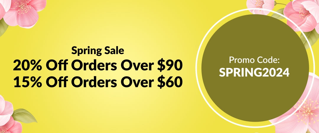 20% off orders over $90 USD or 15% off orders over $60 USD at iHerb