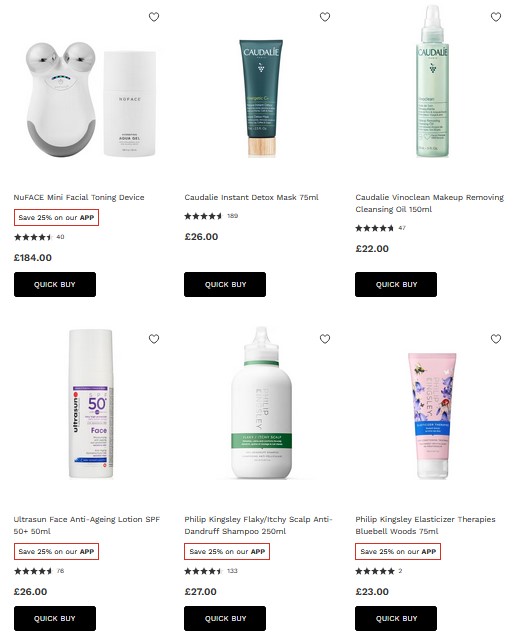 30% off selected NuFACE, Caudalie, Philip Kingsley, and more