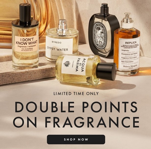 Double points on Fragrance at Space NK