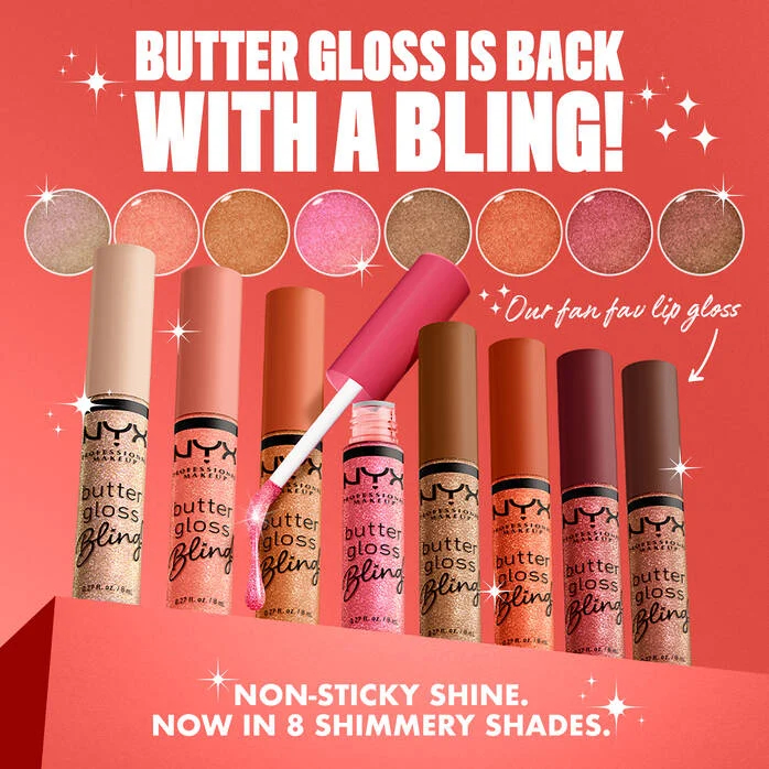 Nyx Butter Gloss Bling Non-Sticky Lip Gloss