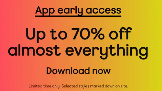 Up to 70% off almost everything at ASOS