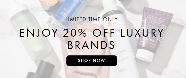 20% off (almost) everything ar Space NK