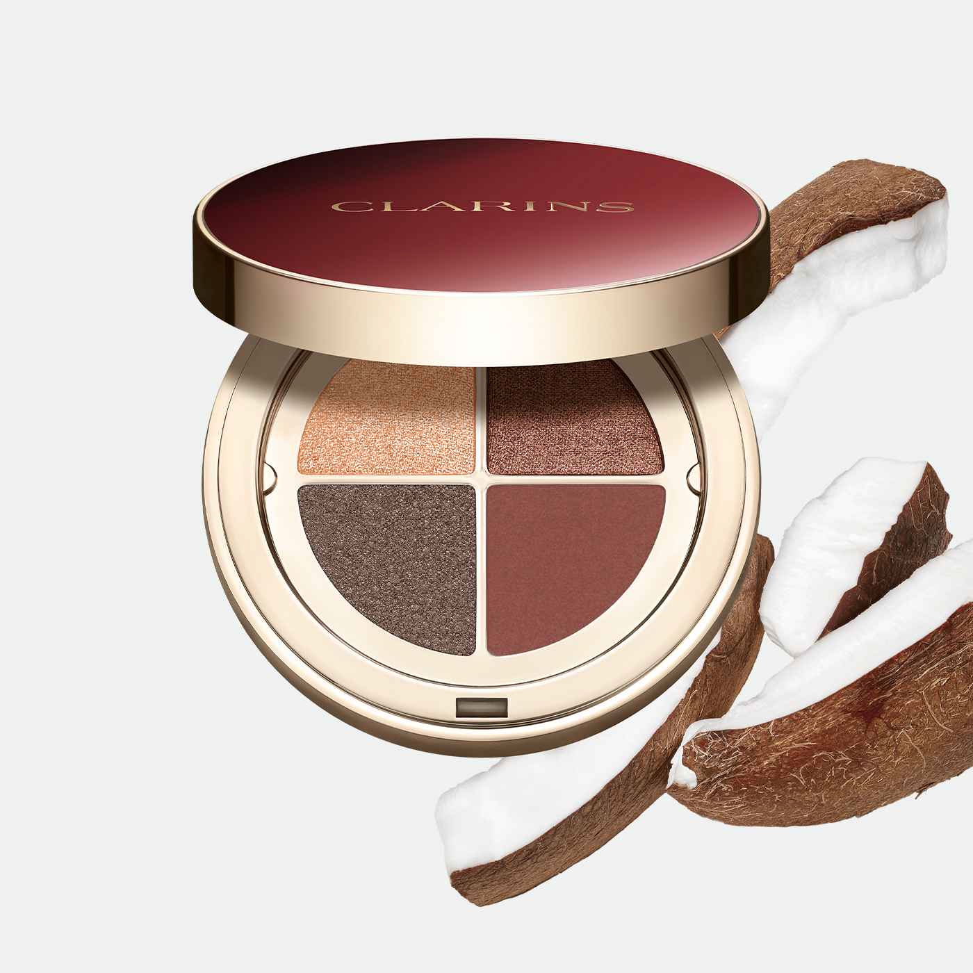 Clarins 4-Color Eyeshadow Palette in 10 Maple Gradation  Clarins 4-Color Eyeshadow Palette in 10 Maple Gradation