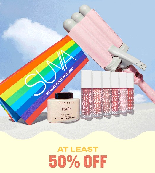At least 50% off selected at BEAUTY BAY