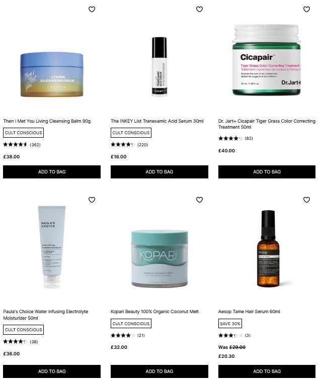 Up to 20% off (almost) everything at Cult Beauty
